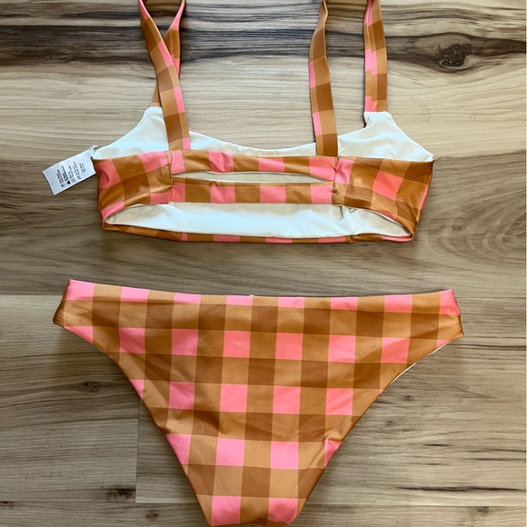 🆕 L * SPACE   SEAESTA SEASIDE GINGHAM WOMEN'S TWO PIECE SWIMSUIT / JESS TOP - Picture 7 of 11